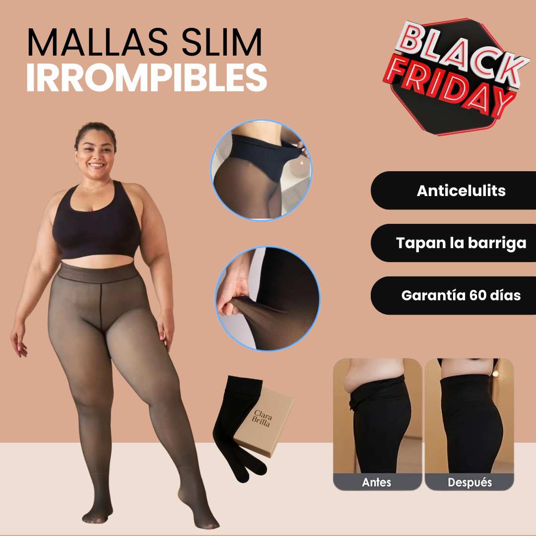 Mallas Slim Irrompibles Efecto Reductor - Anticelulitis