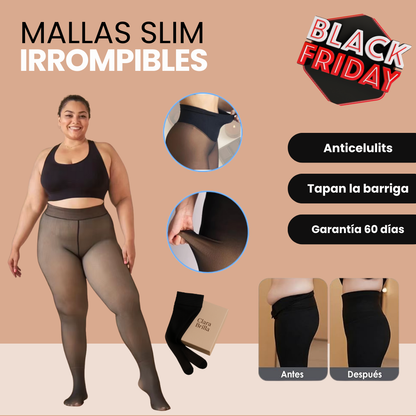 Mallas Slim Irrompibles Efecto Reductor - Anticelulitis